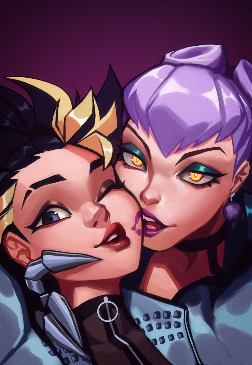 akali, evelynn, k/da all out evelynn, and k/da all out akali (league of legends) drawn by qtori