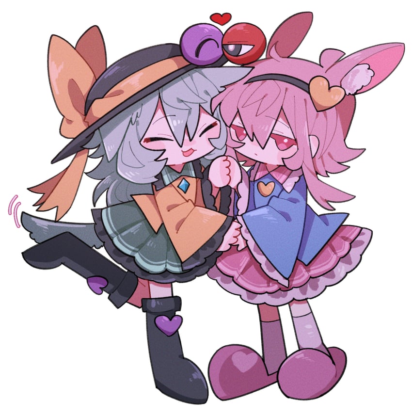 komeiji koishi and komeiji satori (touhou) drawn by zunusama