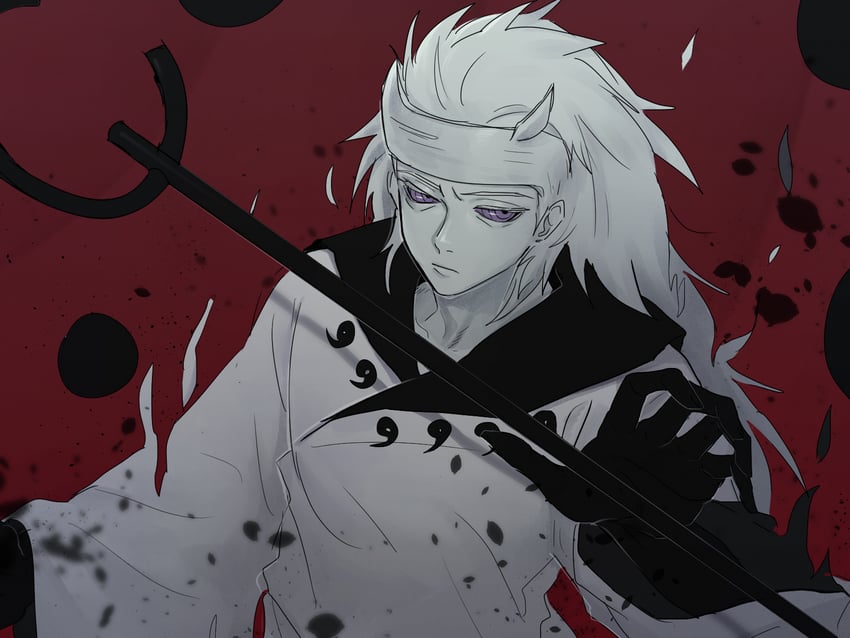 uchiha madara (naruto and 1 more) drawn by qjqjqjql