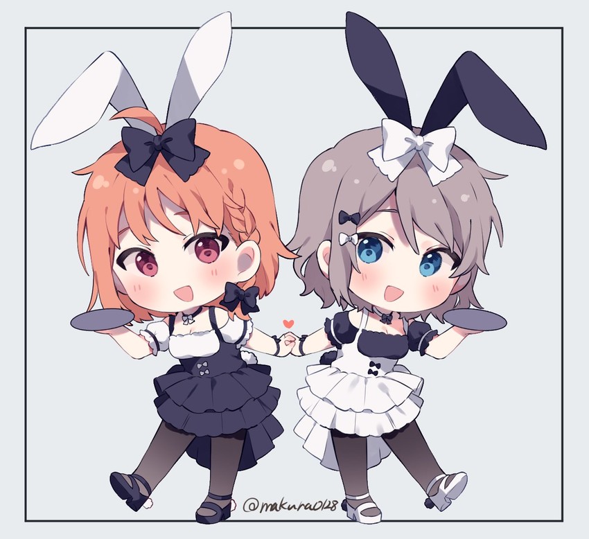 watanabe you and takami chika (love live! and 1 more) drawn by makura_(makura0128)