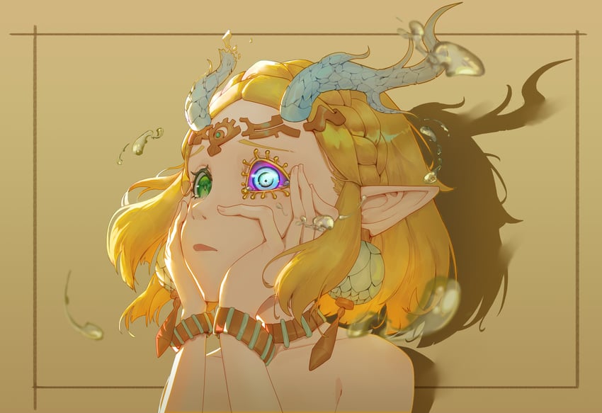 princess zelda and light dragon (the legend of zelda and 1 more) drawn by glenn_(pixiv_51667782)