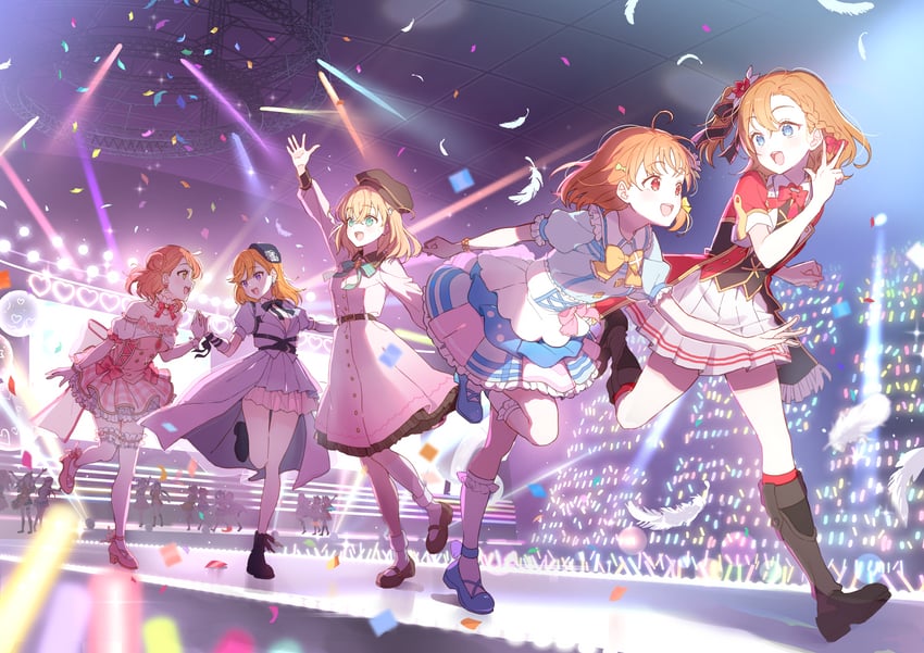 tojo nozomi, hinoshita kaho, minami kotori, otomune kozue, kosaka honoka, and 12 more (love live! and 5 more) drawn by ban_(one_ban7241)