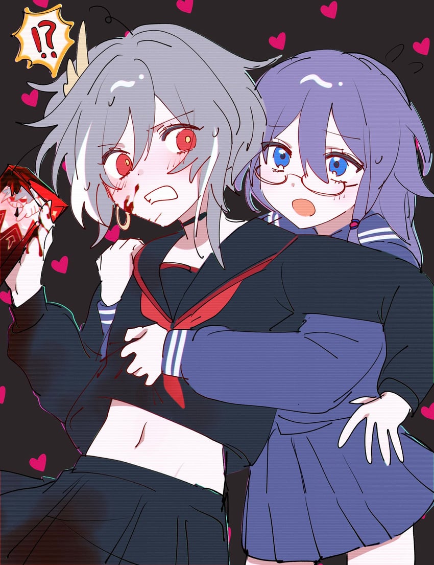 fu hua and herrscher of sentience (honkai and 1 more) drawn by c_uino