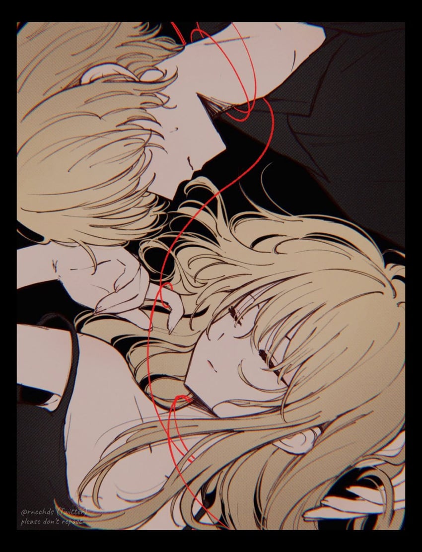 hoshino ruby and hoshino aquamarine (oshi no ko) drawn by rncchds