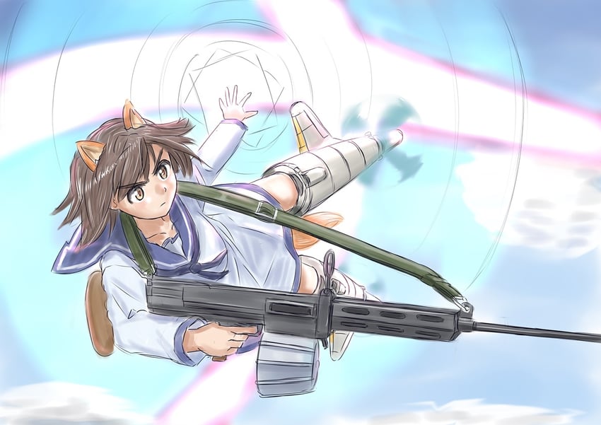 miyafuji yoshika (world witches series and 1 more) drawn by keyboardnoob