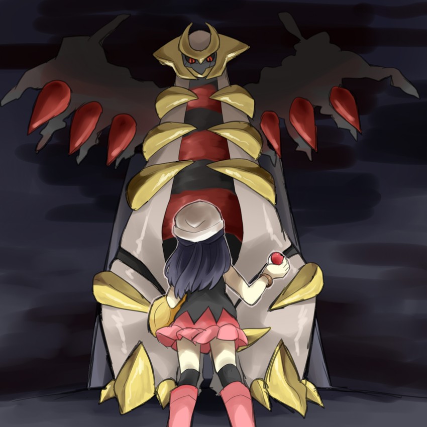 dawn and giratina (pokemon and 1 more) drawn by pumpkinpan
