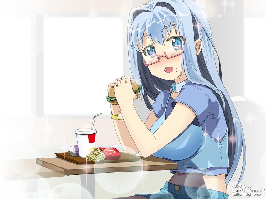 aurora star coral (mcdonald's and 1 more) drawn by kimura_shigetaka