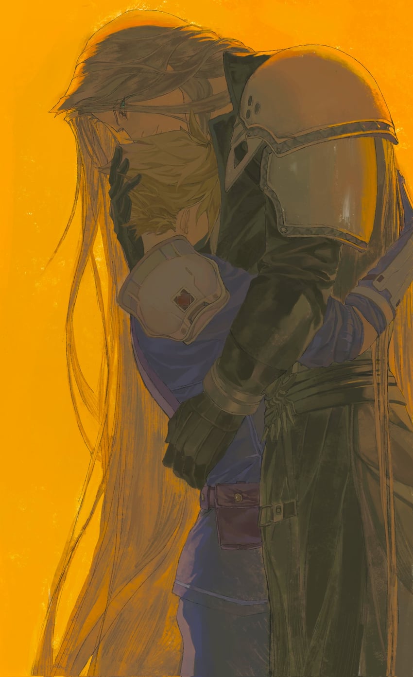 cloud strife and sephiroth (final fantasy and 3 more) drawn by sssinthome