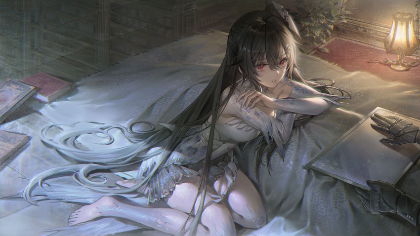 lucia, commandant, and lucia: dawn (punishing: gray raven) drawn by sawamaharu