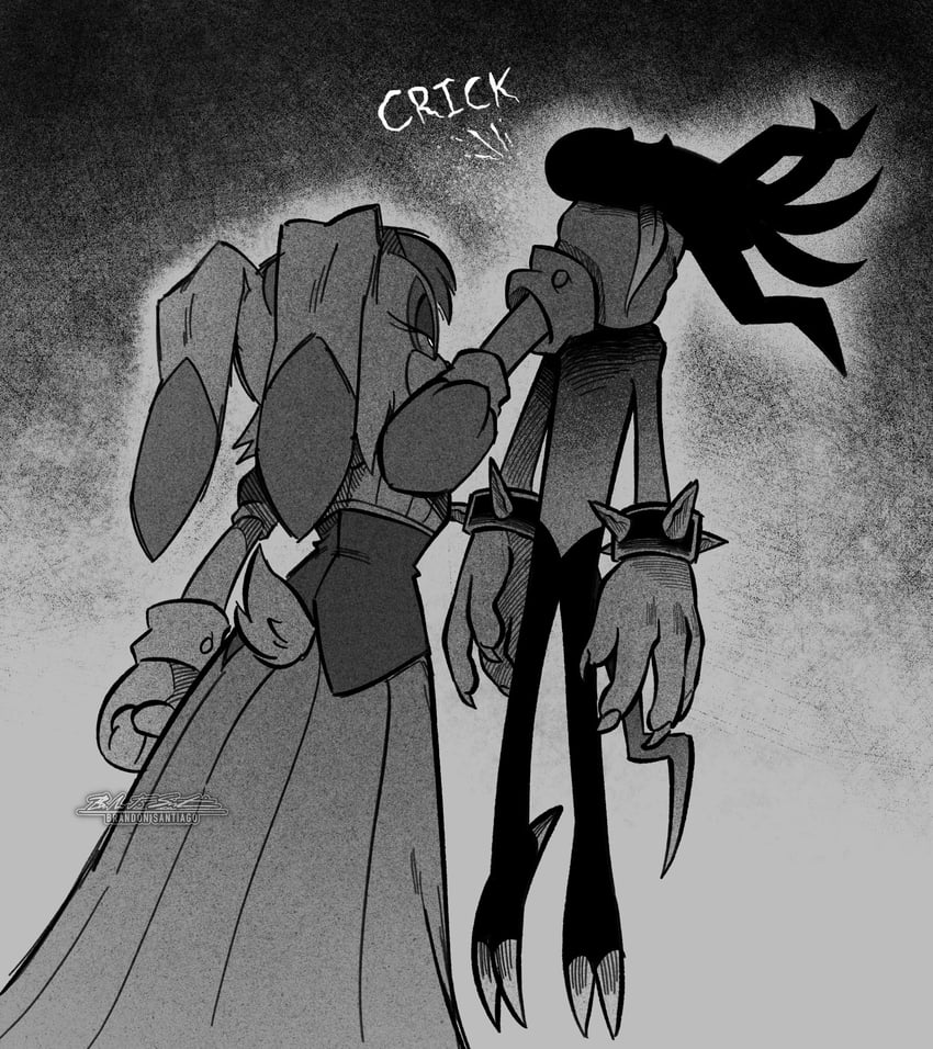 vanilla the rabbit and zazz (sonic and 1 more) drawn by brandon_santiago