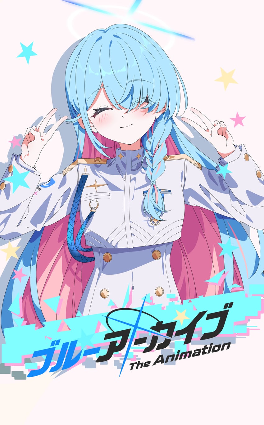 general student council president (blue archive) drawn by hua-huahua