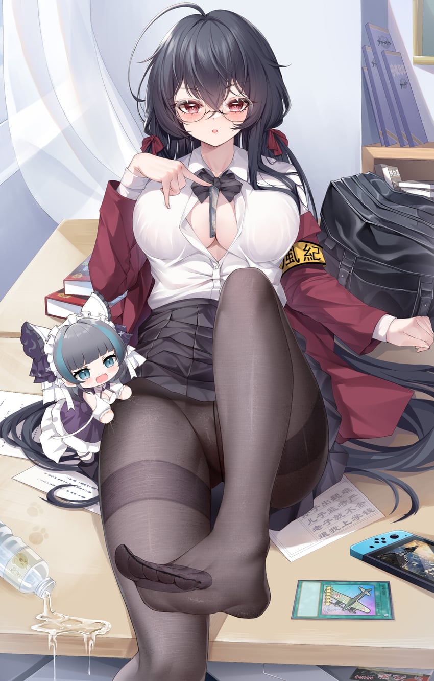 taihou and cheshire (azur lane and 3 more) drawn by kanon_(sinto)