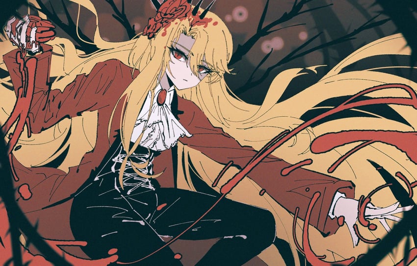 don quixote and four-hundred roses (project moon and 1 more) drawn by nininininil