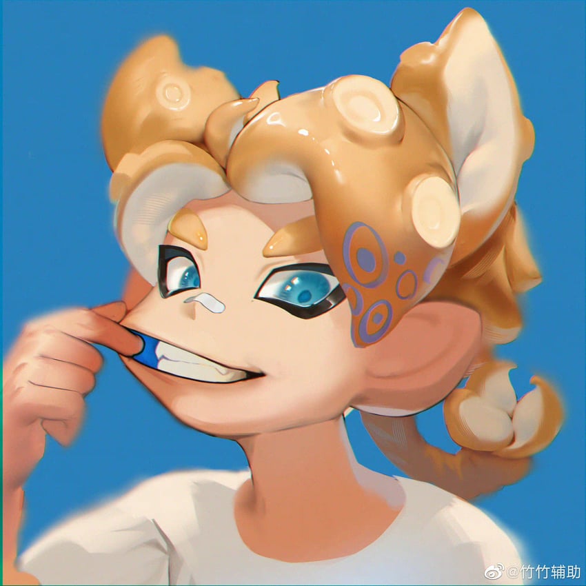 octoling player character and octoling boy (splatoon and 1 more) drawn by haruki_(haruki096)