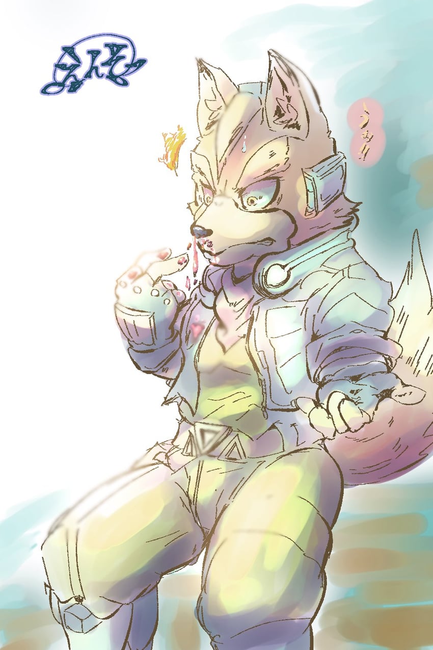 fox mccloud (super smash bros. and 1 more) drawn by enso_turtle