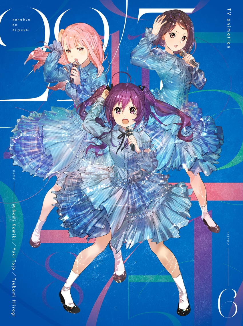 kamiki mikami, hiiragi tsubomi, and tojo yuki (22/7) drawn by majiro_(mazurka)