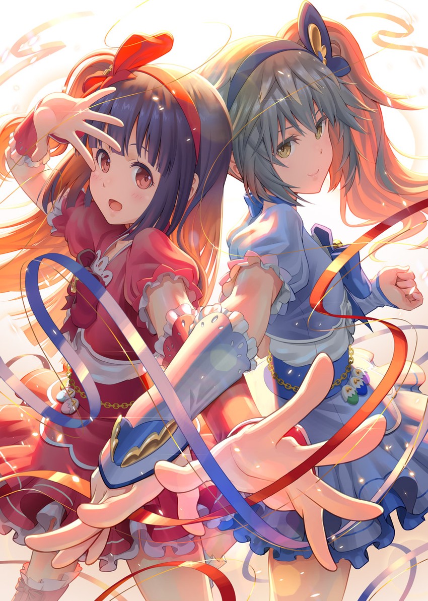 shinonome chie and mikuraza azuki (alice gear aegis) drawn by pinakes