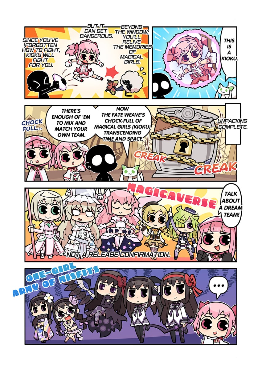 akemi homura, kaname madoka, tomoe mami, ultimate madoka, akuma homura, and 7 more (mahou shoujo madoka magica and 5 more) drawn by papa_(shimeguru)