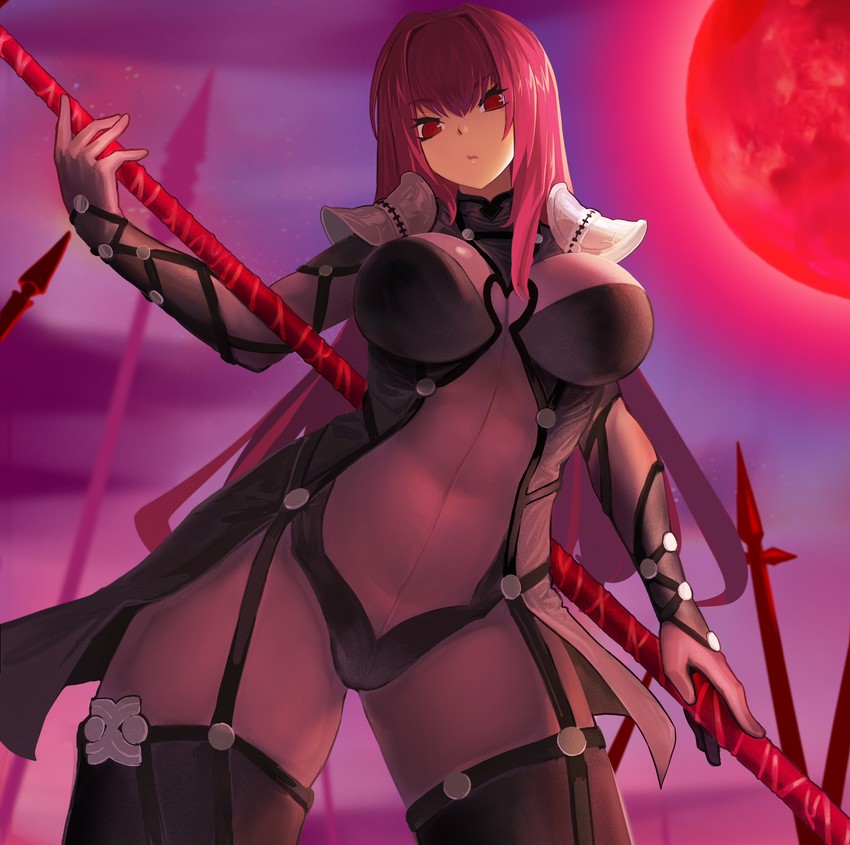 scathach (fate and 1 more) drawn by jack_(darkshero)