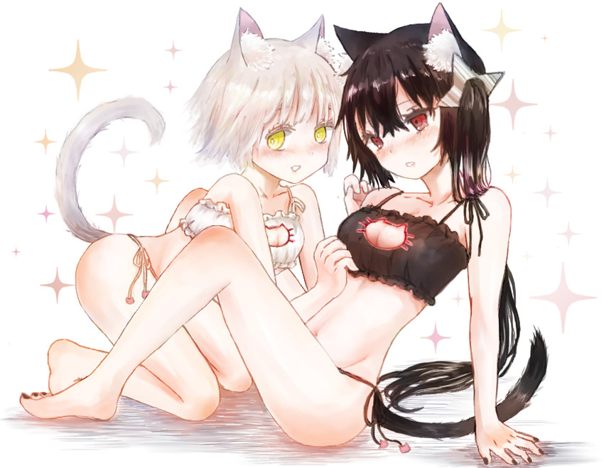 snow white and ripple (mahou shoujo ikusei keikaku) drawn by gamo_tako
