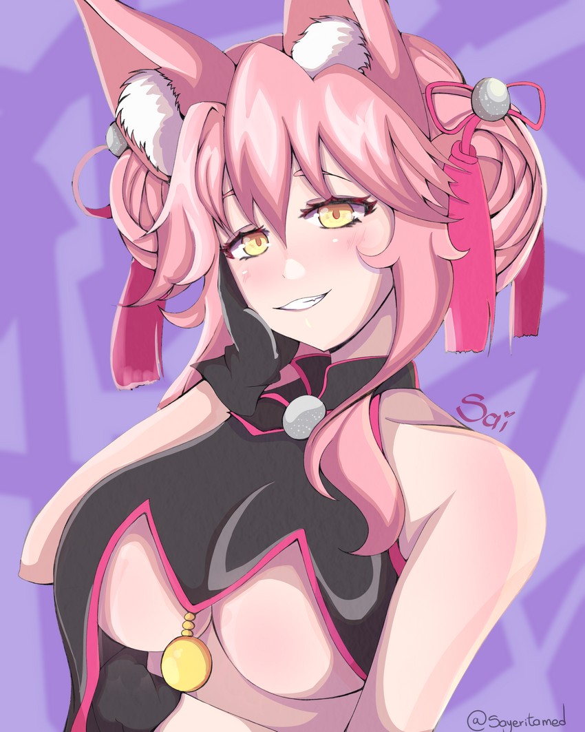 tamamo and koyanskaya (fate and 1 more) drawn by sayerita