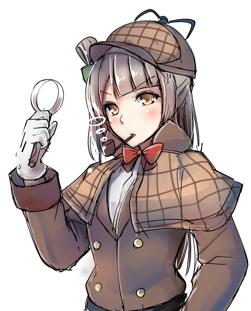 minami kotori and sherlock holmes (love live! and 2 more) drawn by sakesakana_(korezyanai)