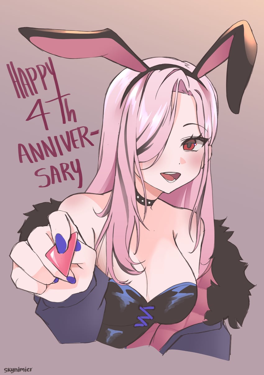 mori calliope (hololive and 1 more) drawn by skynimier