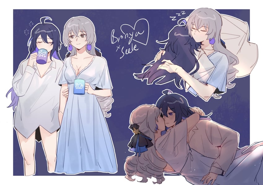 bronya rand and seele (honkai and 1 more) drawn by user217104030