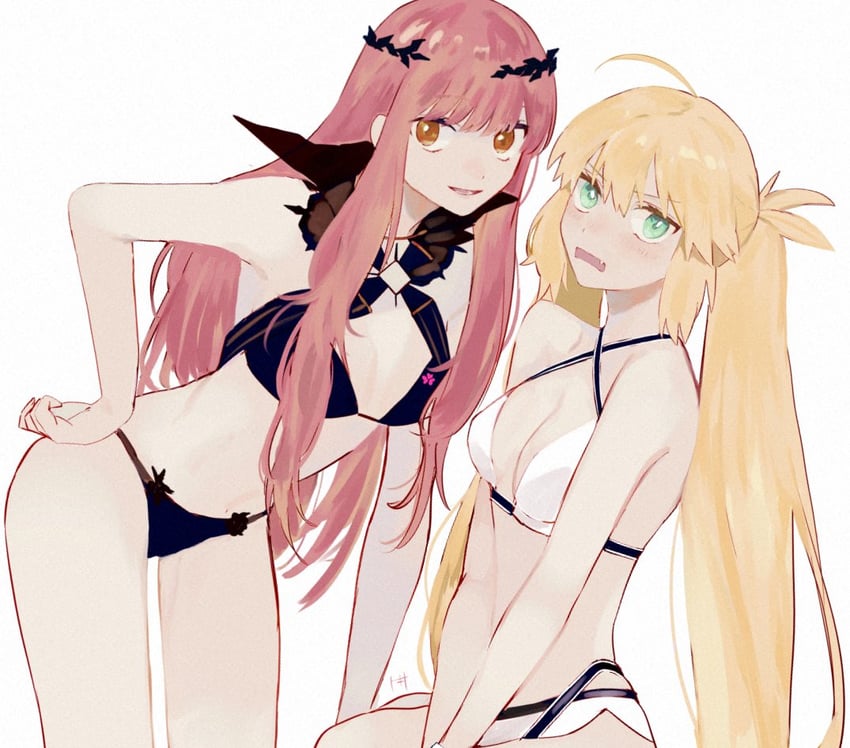 artoria pendragon, artoria caster, medb, and cnoc na riabh (fate and 1 more) drawn by urtk07
