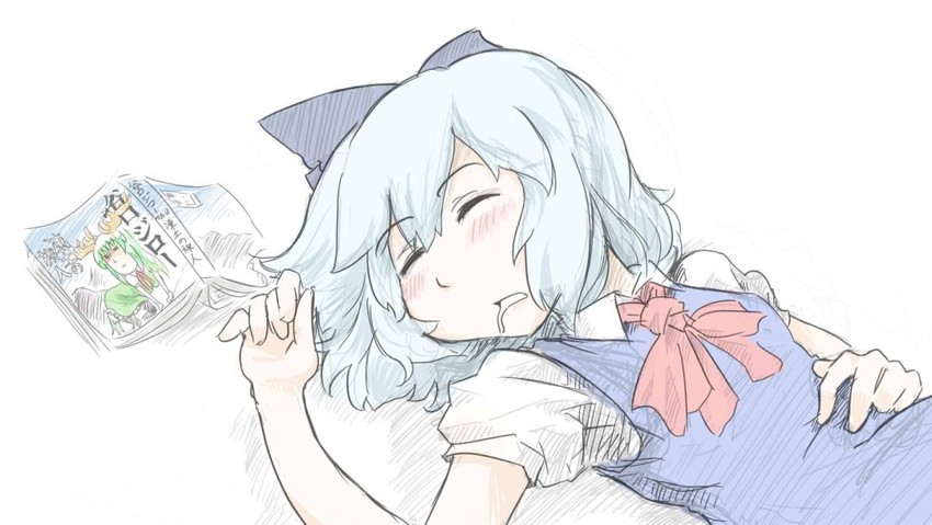cirno, kamishirasawa keine, and ex-keine (touhou) drawn by naui_kudan