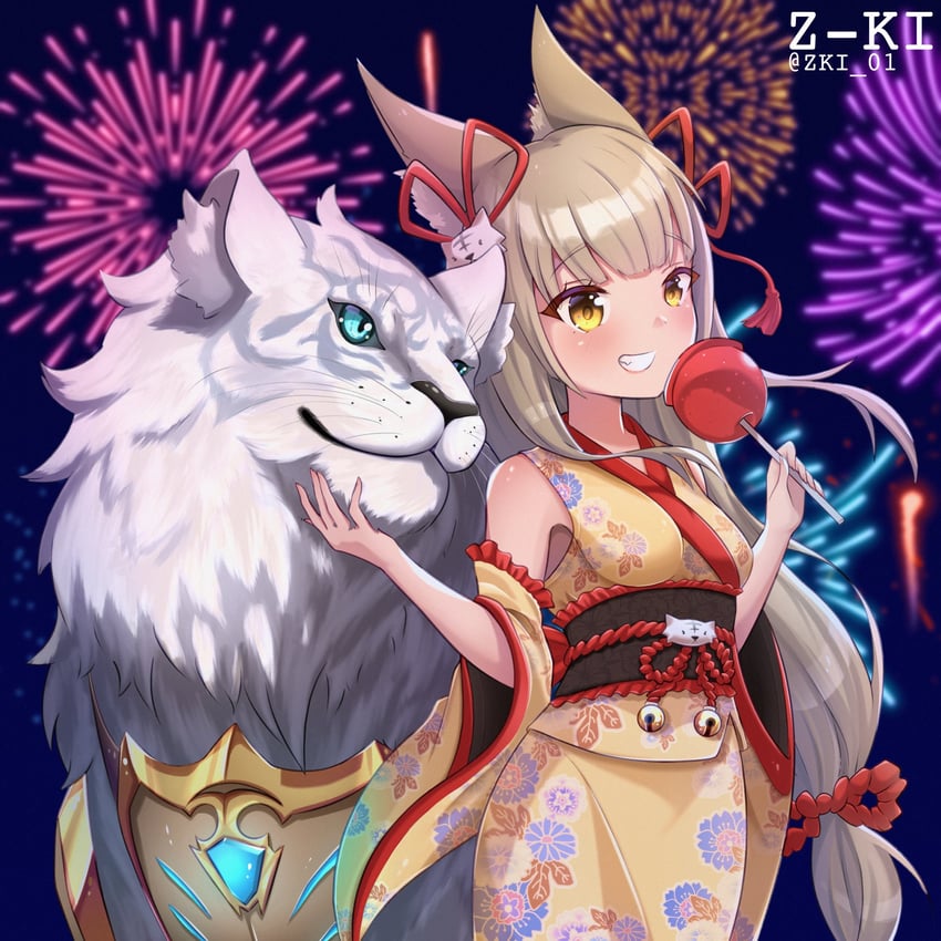 nia and dromarch (xenoblade chronicles and 1 more) drawn by z-ki