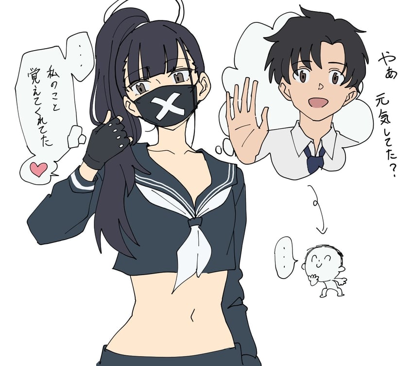 sensei, doodle sensei, and sukeban (blue archive and 1 more) drawn by momomatang
