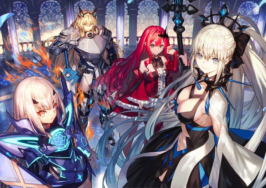 baobhan sith, morgan le fay, melusine, and barghest (fate and 1 more) drawn by nakanishi_tatsuya