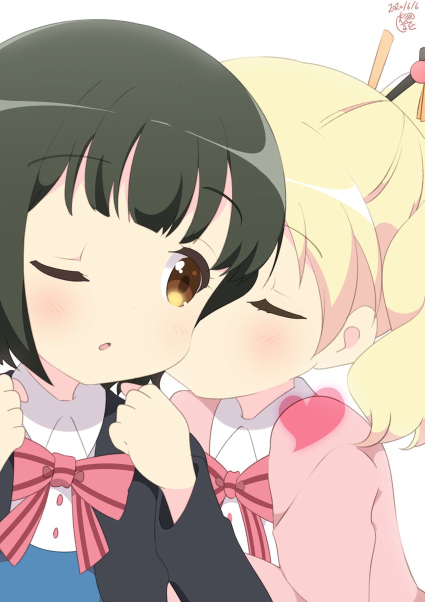 alice cartelet and oomiya shinobu (kin-iro mosaic) drawn by aosora_neko