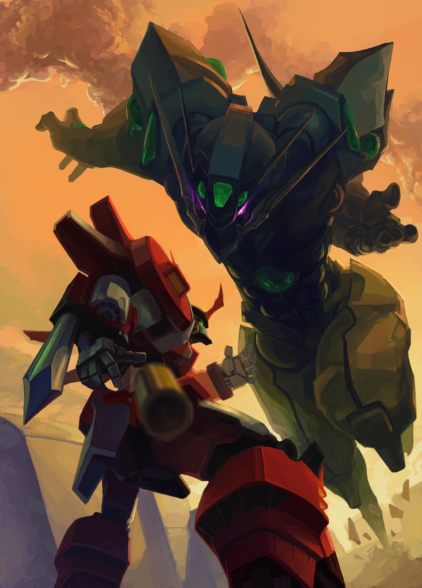 alteisen and soulgain (super robot wars and 3 more) drawn by ameru.miro and guts_(artist)