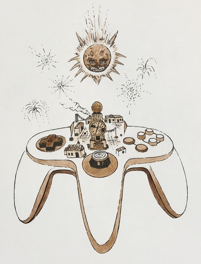 moon (the legend of zelda and 1 more) drawn by willowstration