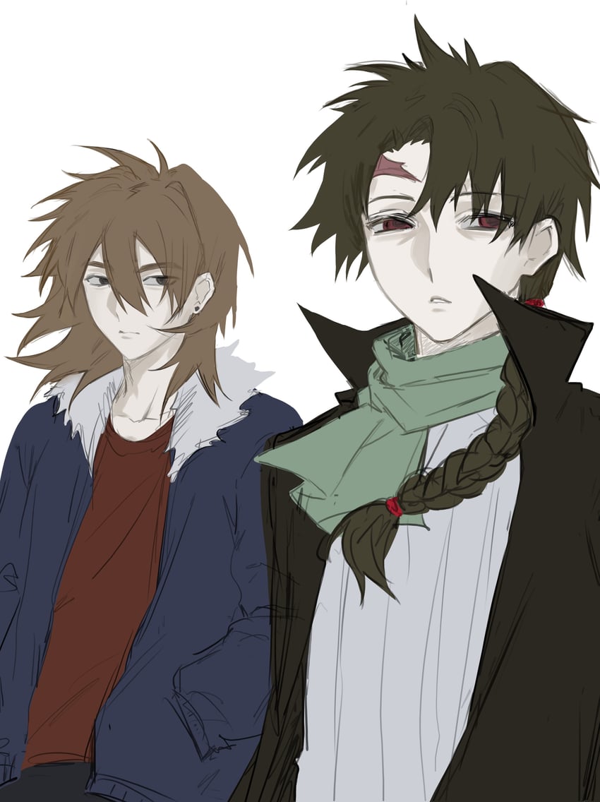 harada minoru and isoi reiji (saibou shinkyoku) drawn by 7000802
