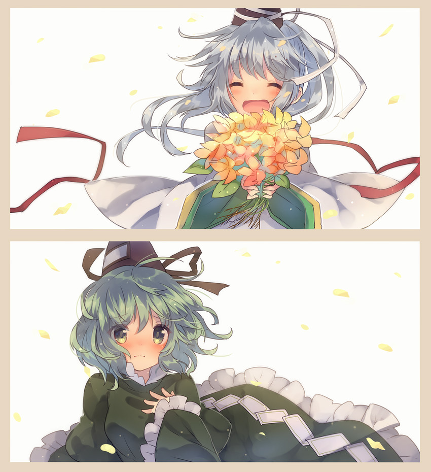 mononobe no futo and soga no tojiko (touhou) drawn by usamata