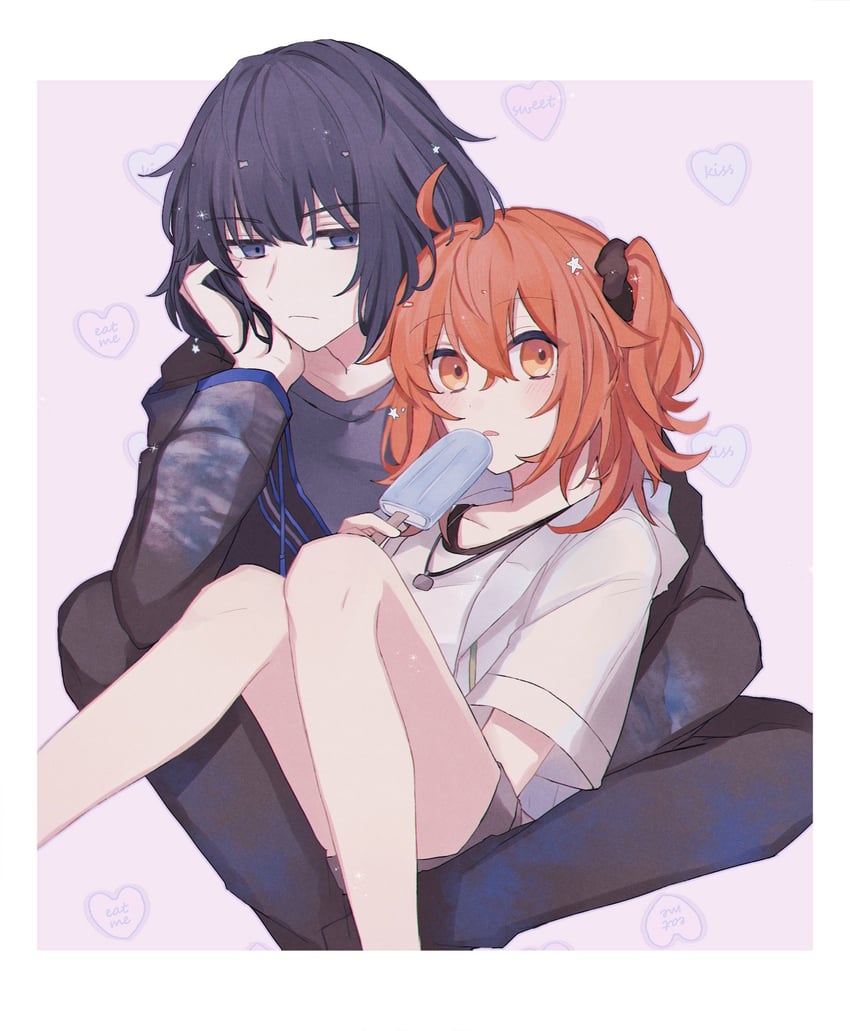 fujimaru ritsuka and oberon (fate and 1 more) drawn by kriri_o0