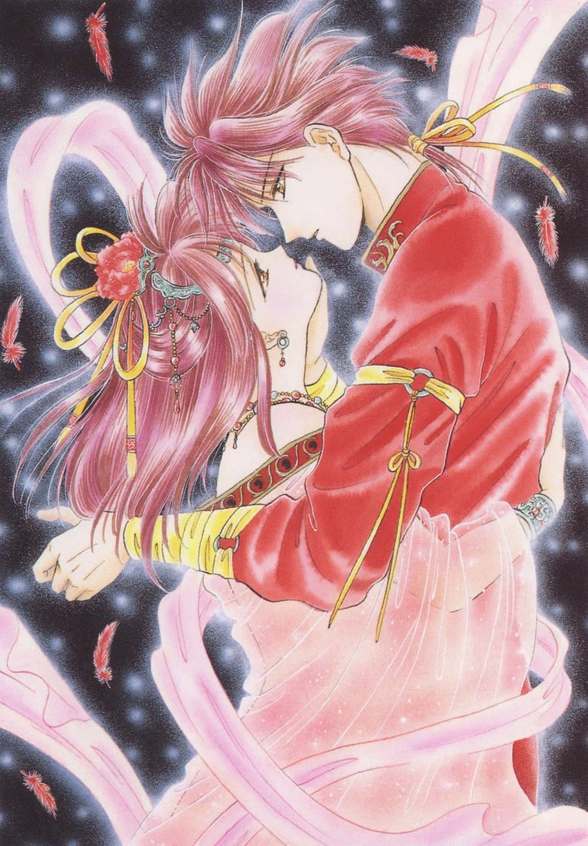 yuuki miaka and tamahome (fushigi yuugi) drawn by watase_yuu
