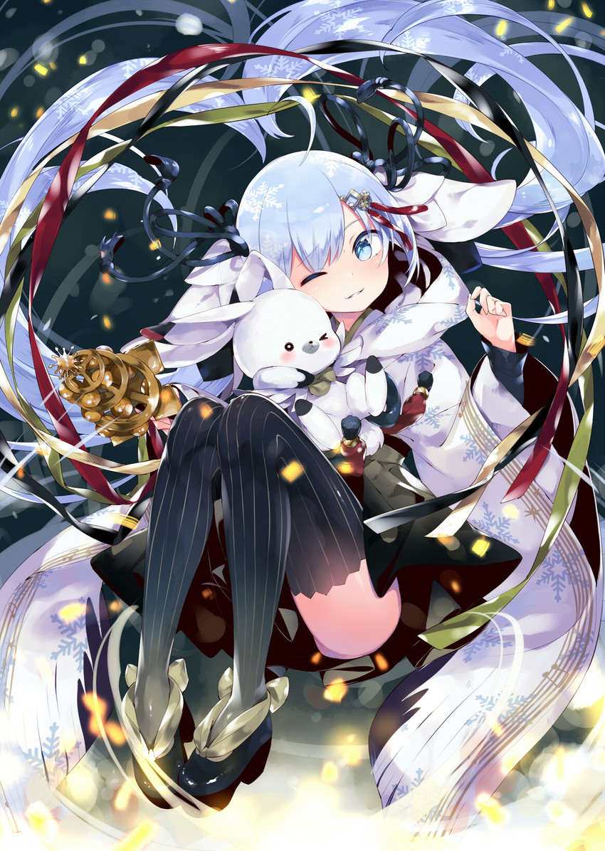 hatsune miku, yuki miku, and rabbit yukine (vocaloid) drawn by kiya_machi