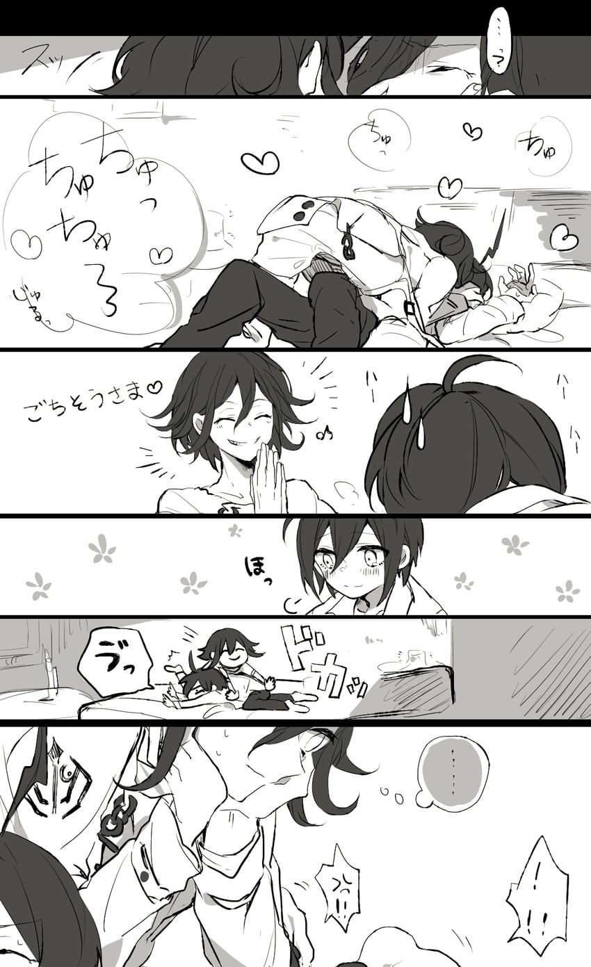 oma kokichi and saihara shuichi (danganronpa and 1 more) drawn by konohana_inori