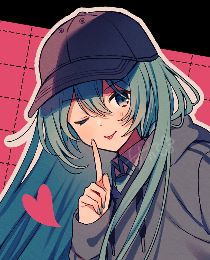 hatsune miku (vocaloid) drawn by amagi_hana