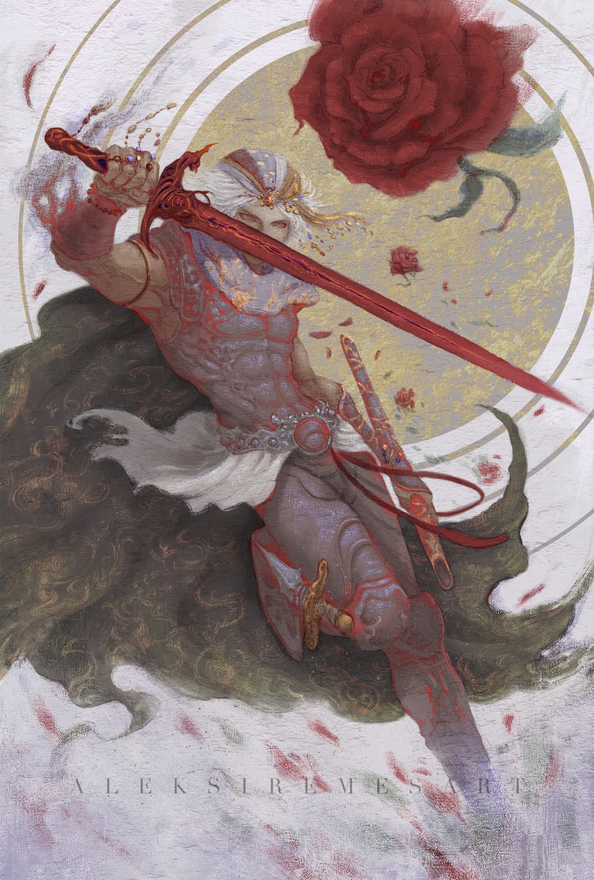 firion (final fantasy and 1 more) drawn by aleksi_remes