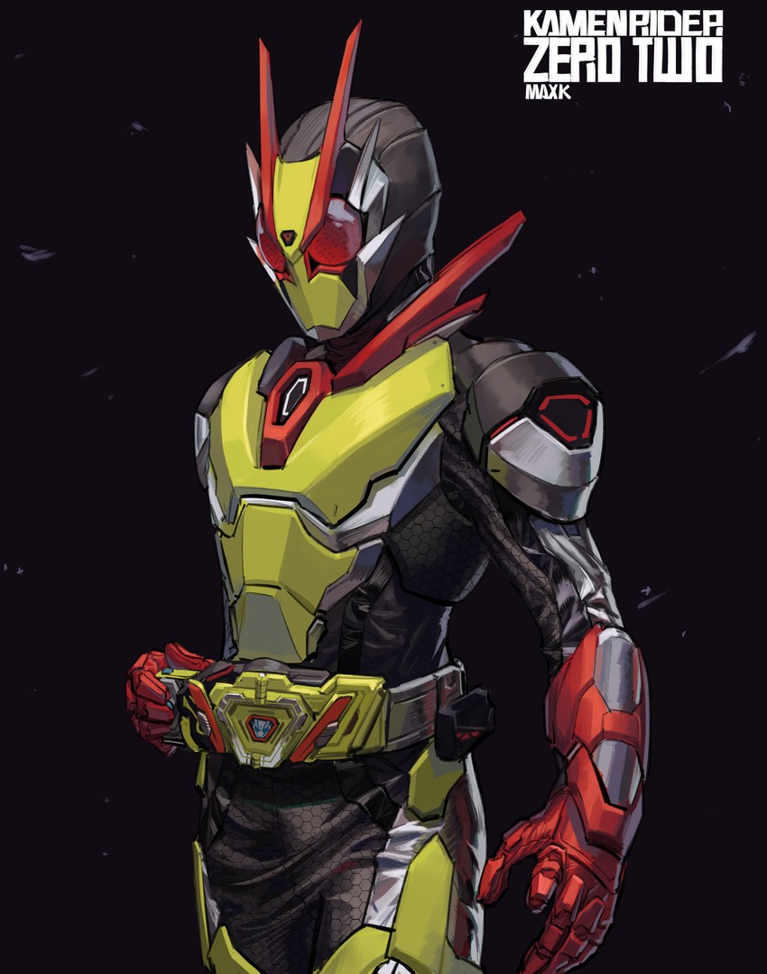 kamen rider zero-two (kamen rider and 1 more) drawn by max-k