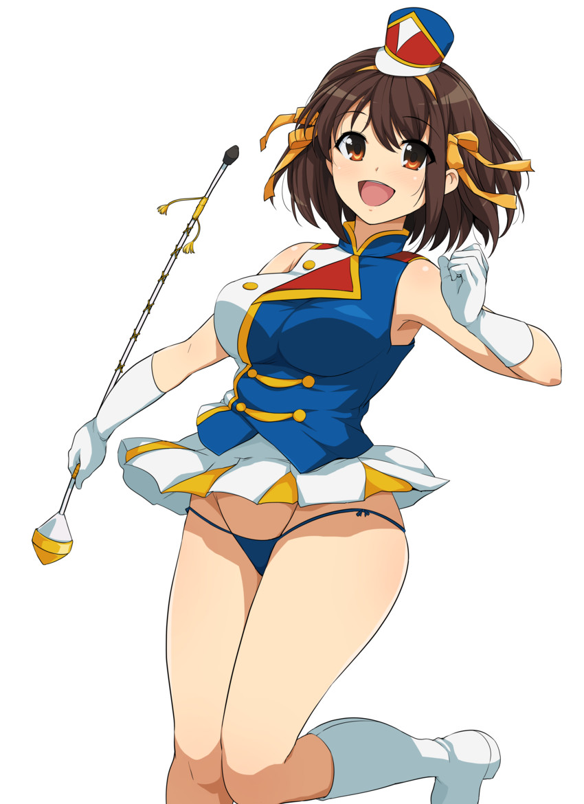 suzumiya haruhi (suzumiya haruhi no yuuutsu and 2 more) drawn by haruhisky