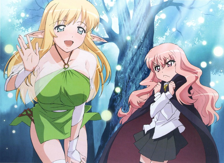 louise francoise le blanc de la valliere and tiffania westwood (zero no tsukaima) drawn by fujii_masahiro