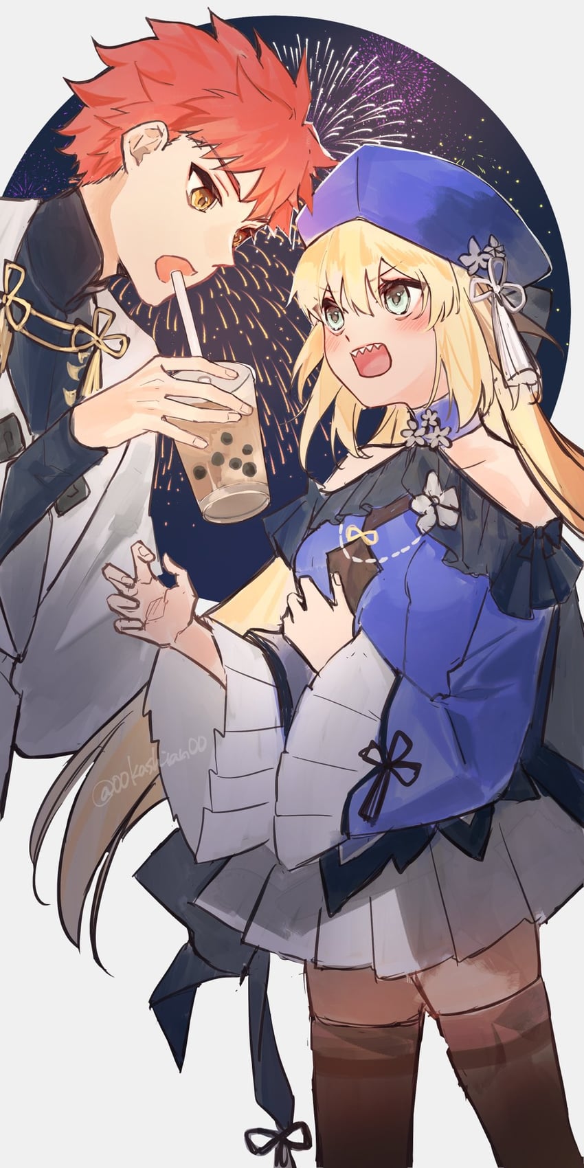 artoria pendragon, emiya shirou, senji muramasa, and artoria caster (fate and 1 more) drawn by 00kashian00