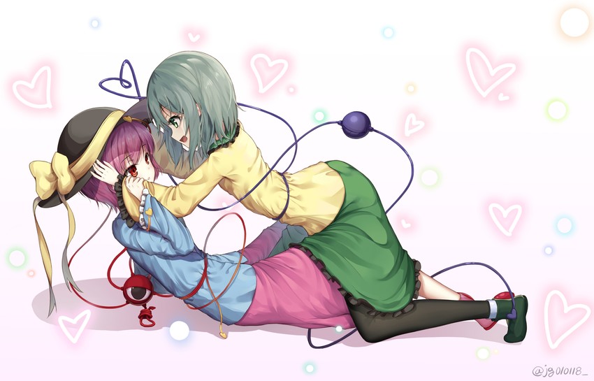 komeiji koishi and komeiji satori (touhou) drawn by lunyaria