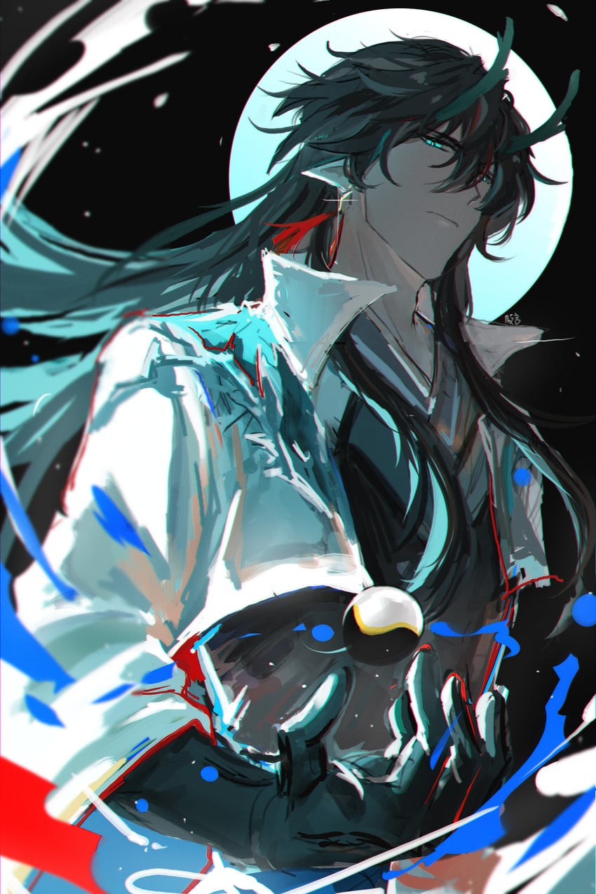 dan heng and dan feng (honkai and 1 more) drawn by yinyanpx